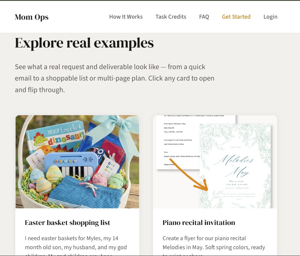 Screenshot of themomops.com